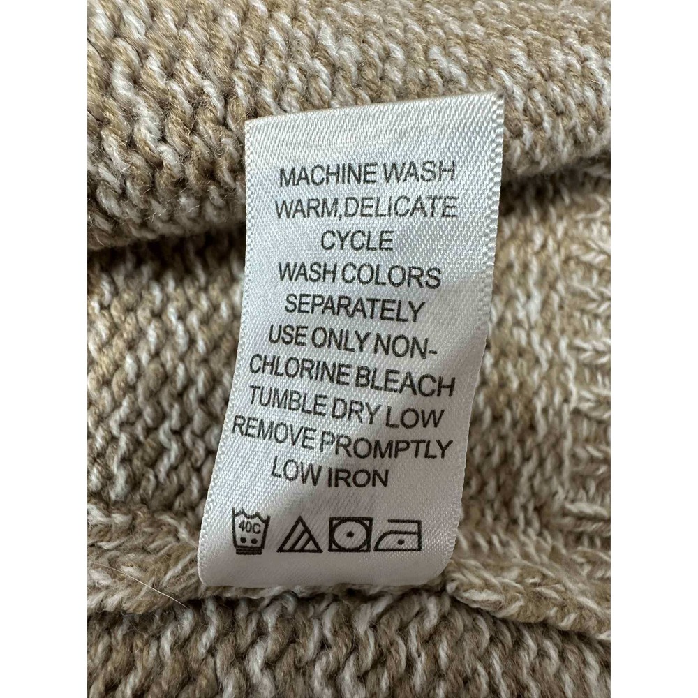 Woman Within Classic Knit Cardigan Taupe Womens 18/20 L - Picture 7 of 7